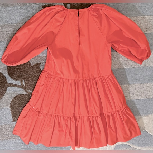 Cinq a Sept Puffed Sleeve Neon Coral
Lynn Dress w Front Bow Detailing - Picture 7 of 12